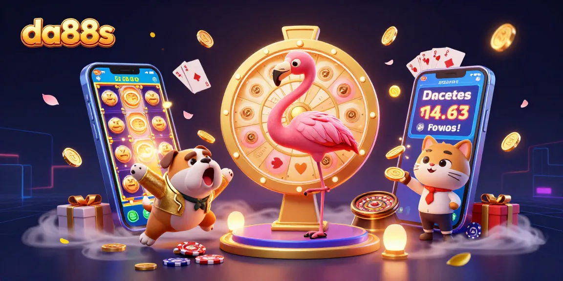 Experience thrills with da88s in this dynamic casino scene featuring games and prizes.