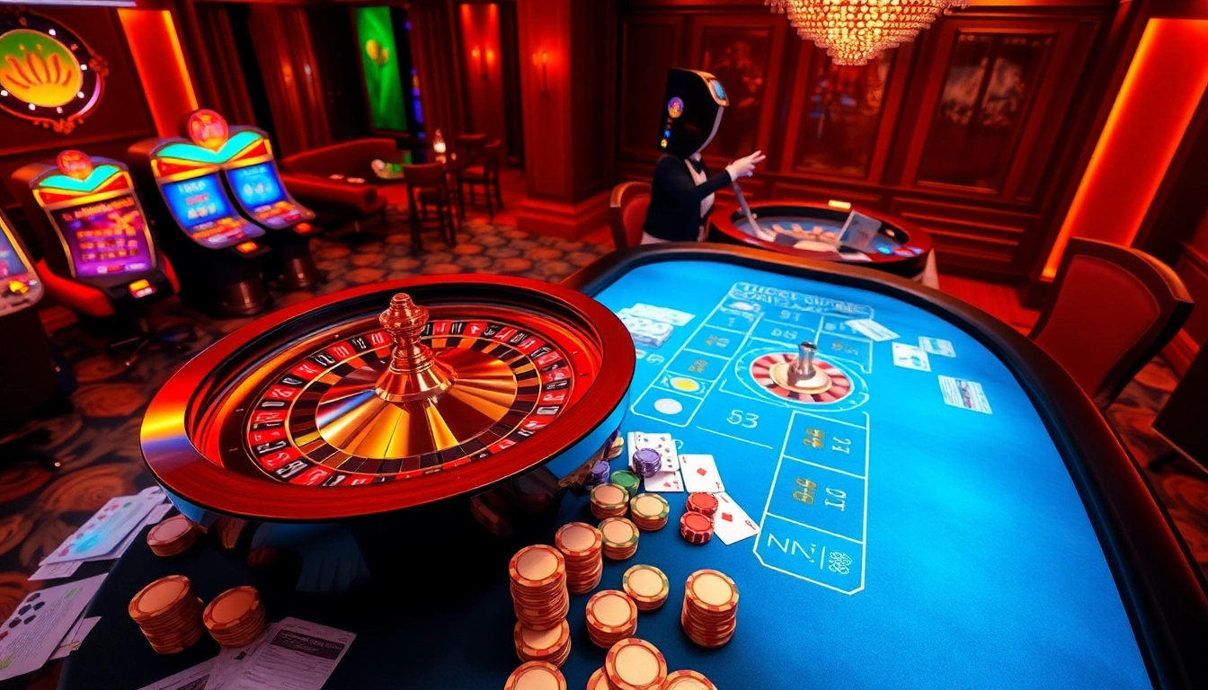 Experience the excitement of the FUN88 link with vibrant casino gaming visuals.