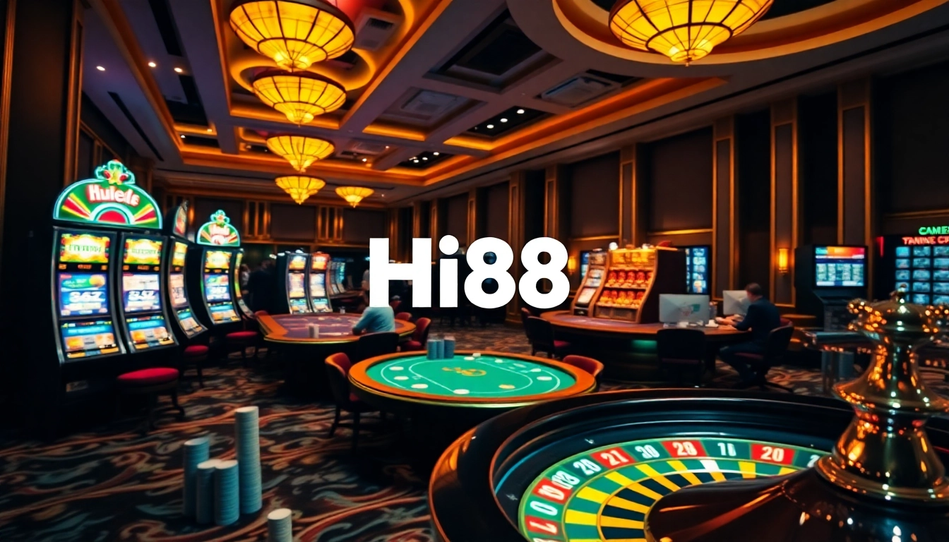 Experience the excitement of Hi88 online casino with thrilling games and vibrant atmosphere.