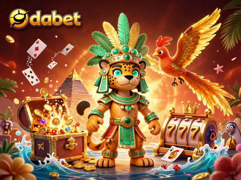 Experience thrilling dabet casino gameplay with vibrant characters and dynamic slot elements.