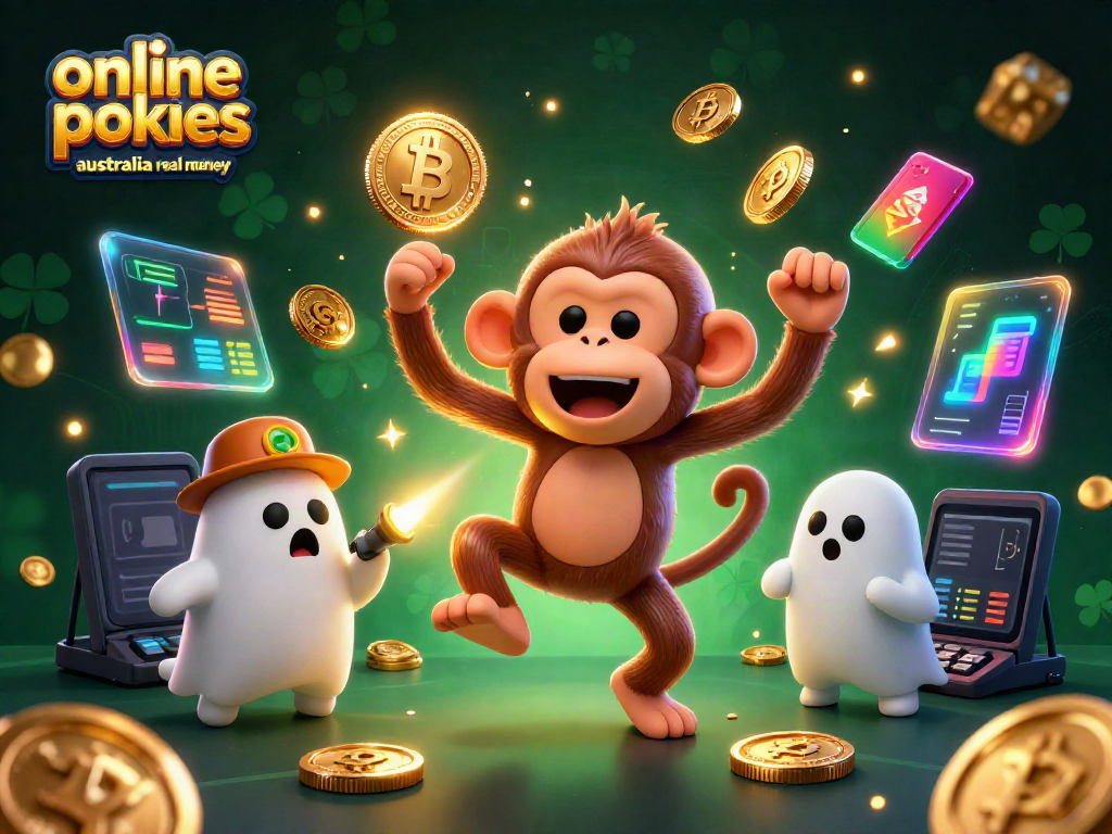 Engage in online pokies Australia real money with golden juggles and crypto in a haunted casino.