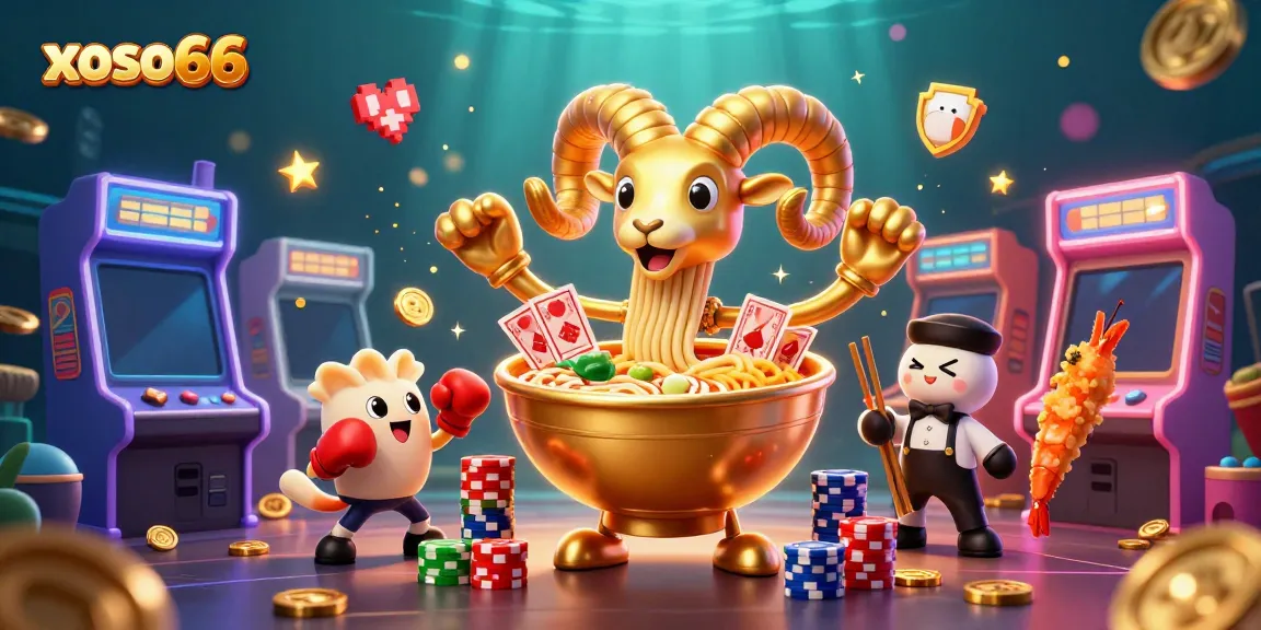 Experience thrilling gameplay at xoso66 with vibrant characters and casino elements in a 3D scene.