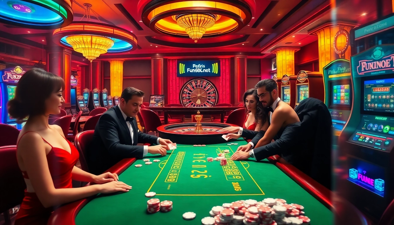 Players enjoy an exciting game at Fun88.se.net with vibrant casino visuals and thrilling action.