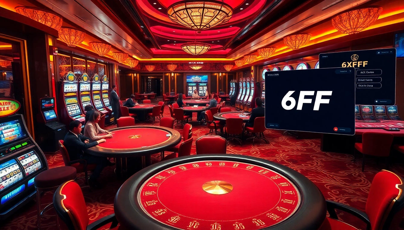 Experience the thrill of 6FF casino gaming with vibrant tables and engaging players.
