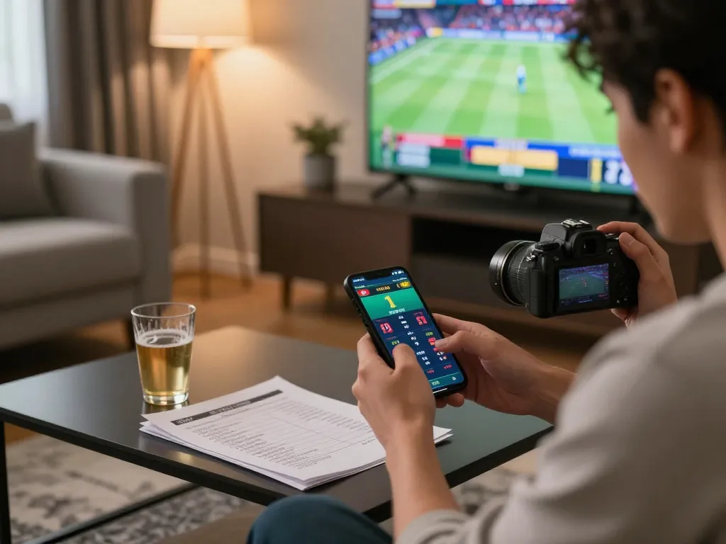 Engage in live sports betting at LV88 shown on smartphone with thrilling odds.