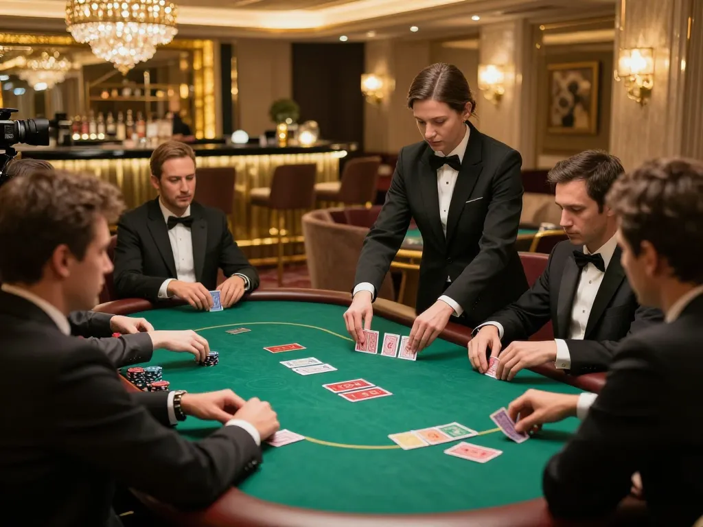 Players engaged in a high-stakes game at vipwin poker table, creating an elite gaming experience.