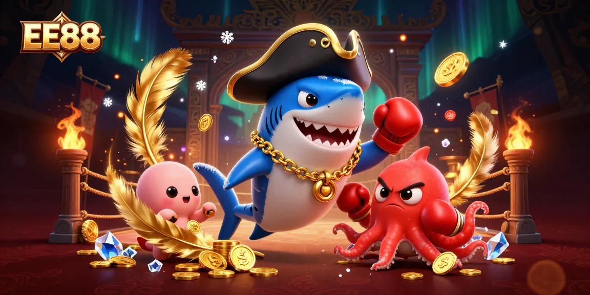 Experience thrilling gaming adventures at EE88 with vibrant characters and lucrative casino elements.