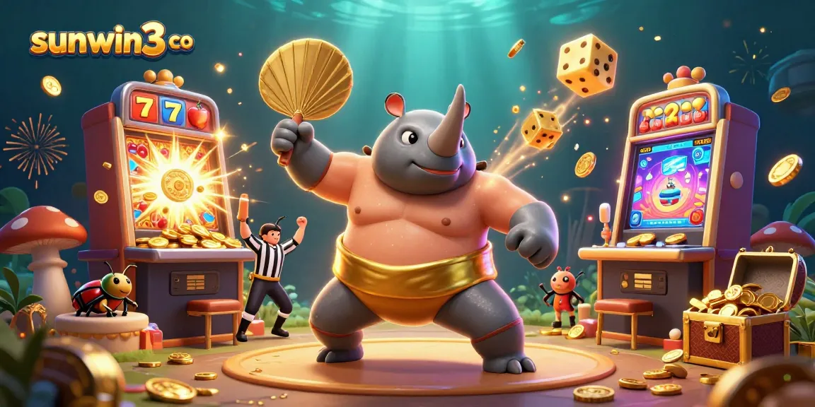 Experience the exciting world of sunwin3 co as a cartoon beetle stomp sends coins flying while playing thrilling casino games.