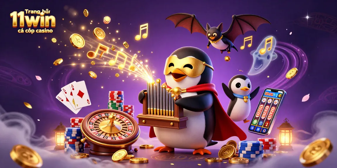 Engage with exciting gaming at Trang chủ 11win cá cược casino featuring stunning 3D illustrations of casino action.