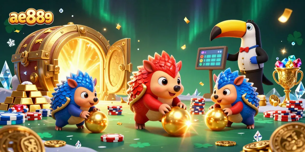 Experience exciting gameplay at ae889 while the rival pangolins compete amidst glimmering riches.
