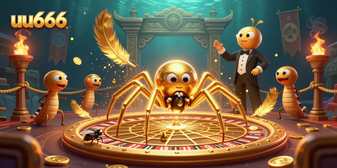 Experience the thrilling bets and spins of uu666 in this captivating 3D casino scene.